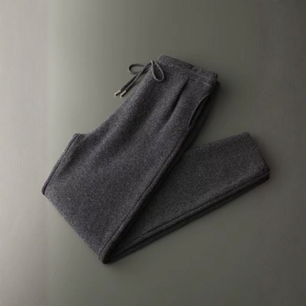 Men’s Cashmere Drawstring Leisure Pants | Relaxed Fit