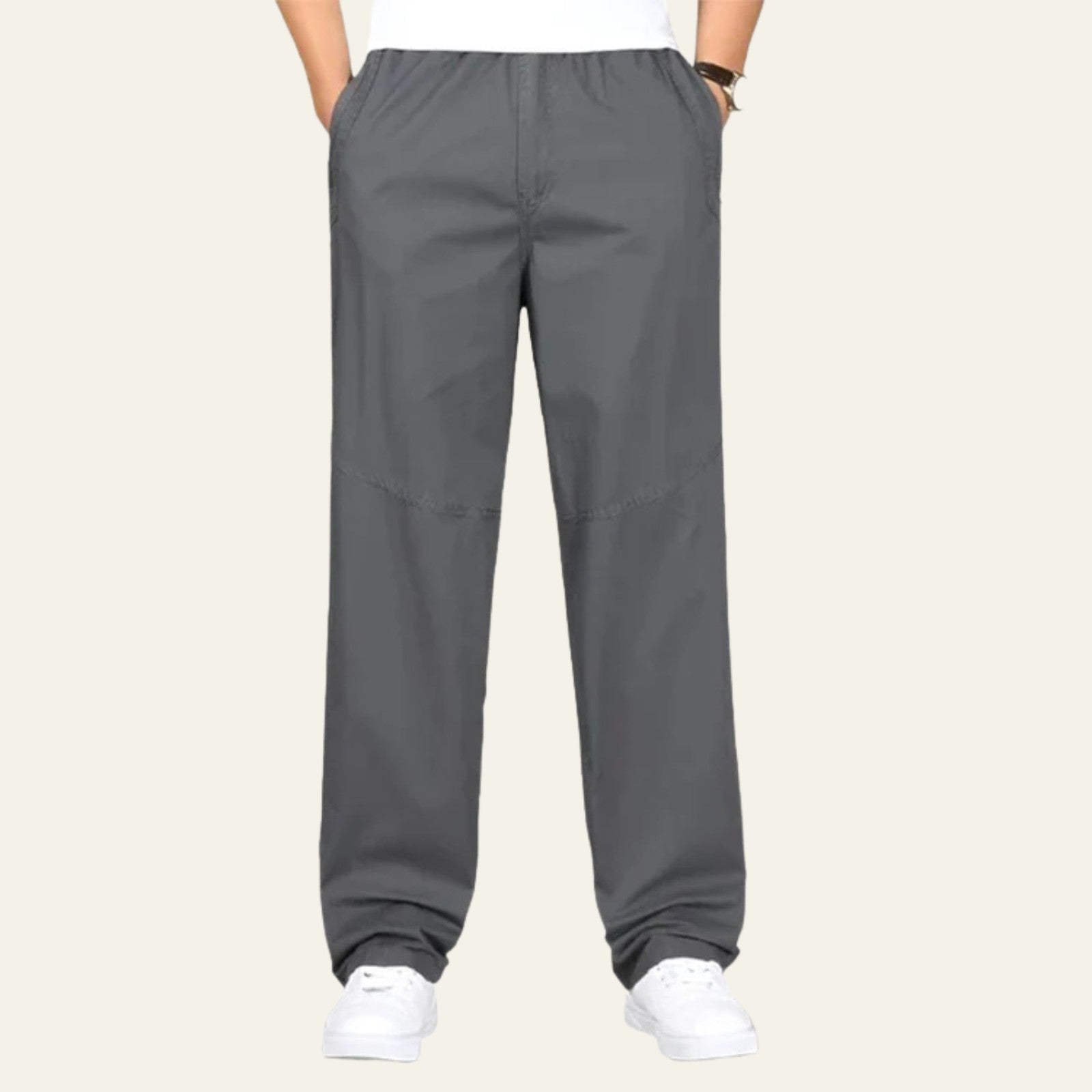 Men’s Cotton Linen Drawstring Pantalon – Baggy Fit