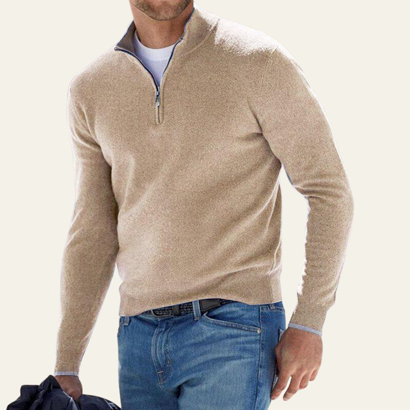 Men’s Quarter Zip Sweater | Long Sleeve, Layering
