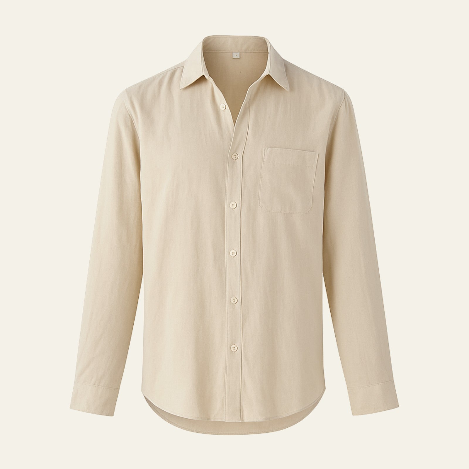 Men’s Linen Blend Shirt | Long Sleeve