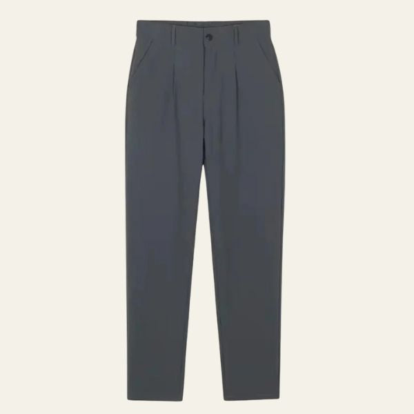 Men’s Slim-Fit Trousers | Straight-Leg Polyester Dress Pants