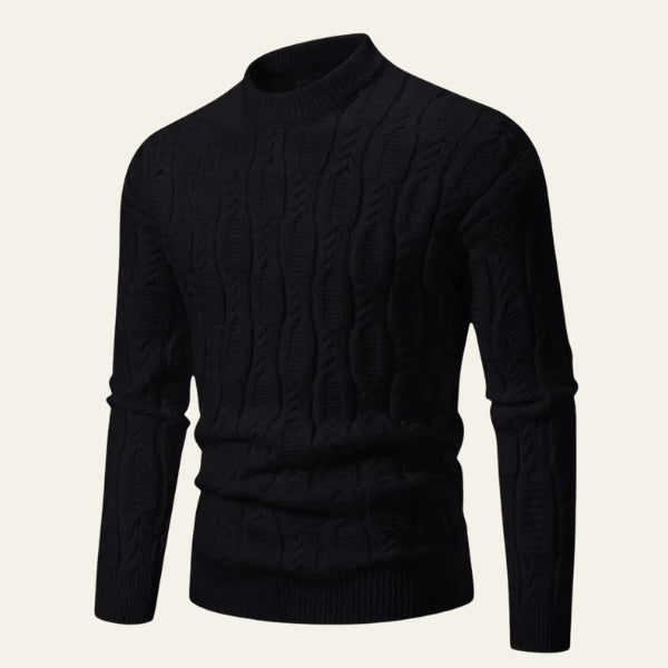 Men’s Cable Knit Crewneck Sweater