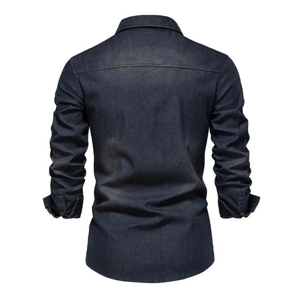 Men’s Denim Shirt | Long Sleeve Classic Fit