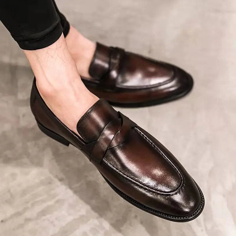 Men’s Classic Leather Loafers | Sleek Dress Shoes