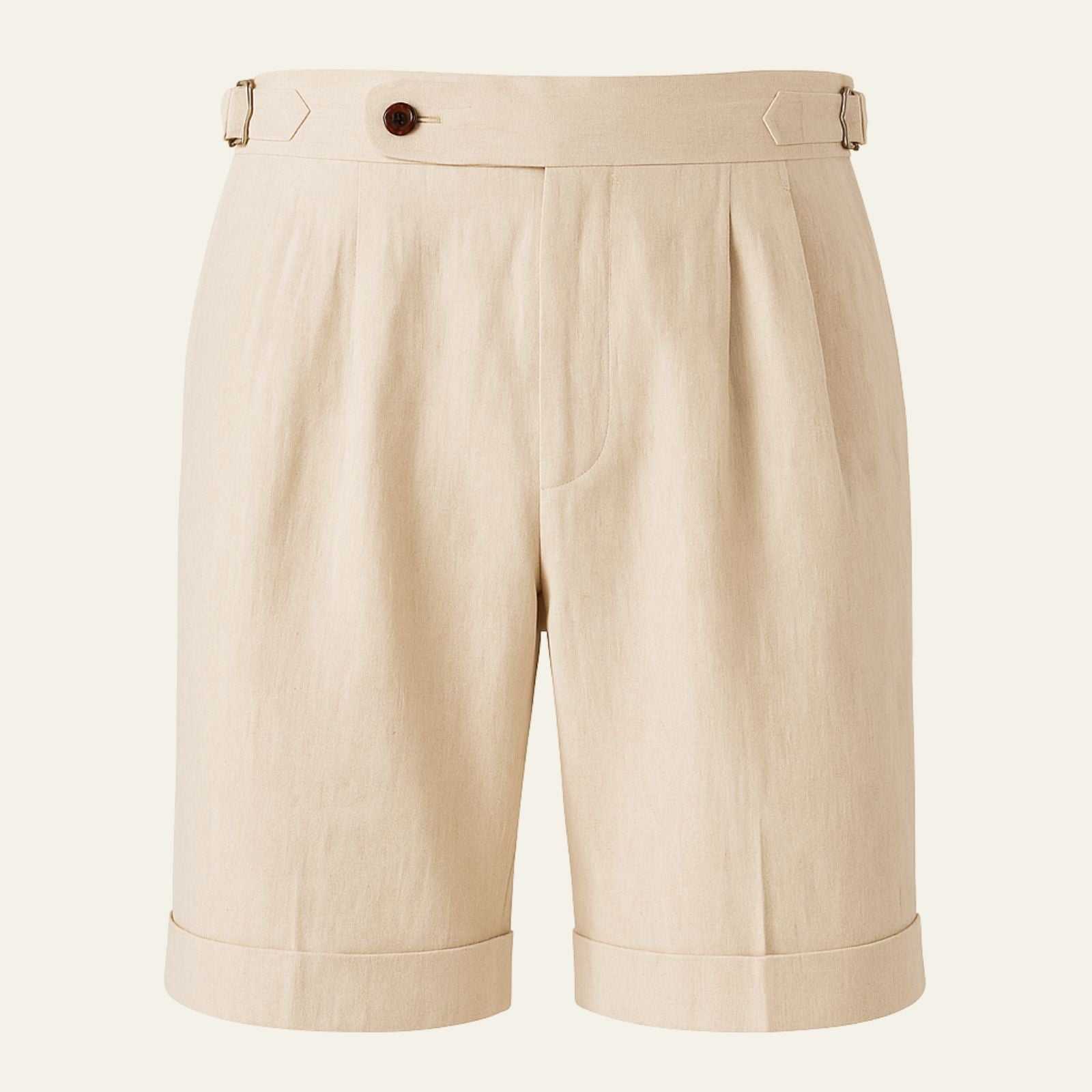 Men’s Linen-Blend Shorts | Straight-Leg Summer Pants