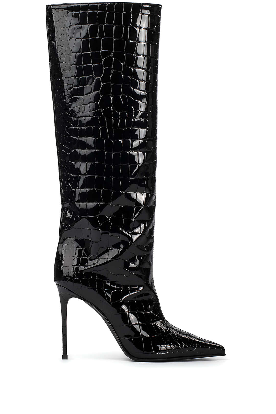 Camille | Crocodile Leather Boots with Stiletto Heel