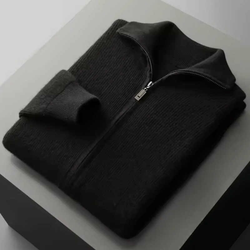 Men’s Zip Vest | Knit Merino Wool Blend