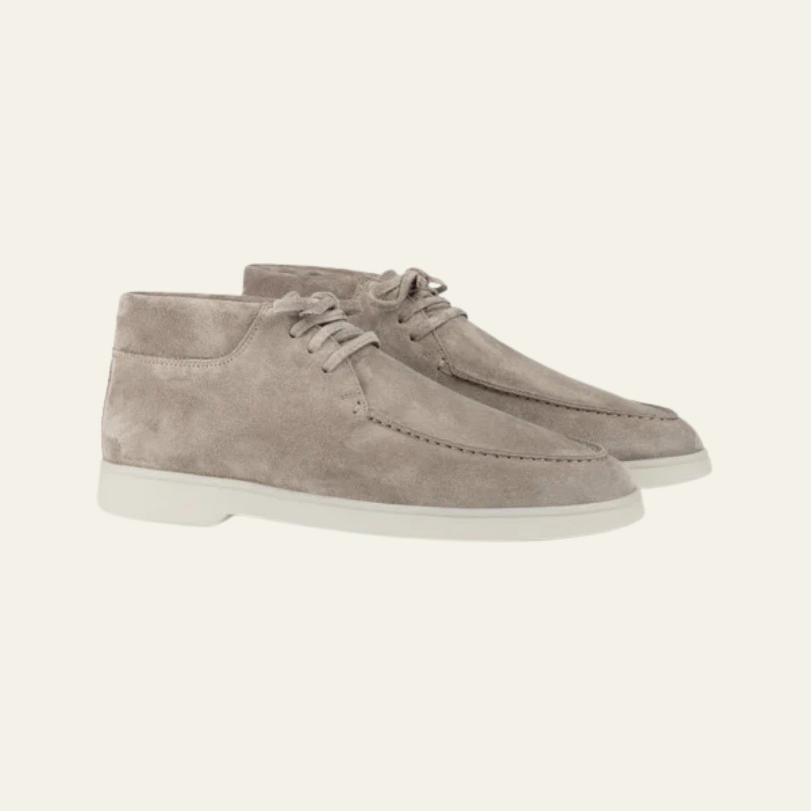 Men’s Vegan Suede Desert Boots – Light Grey