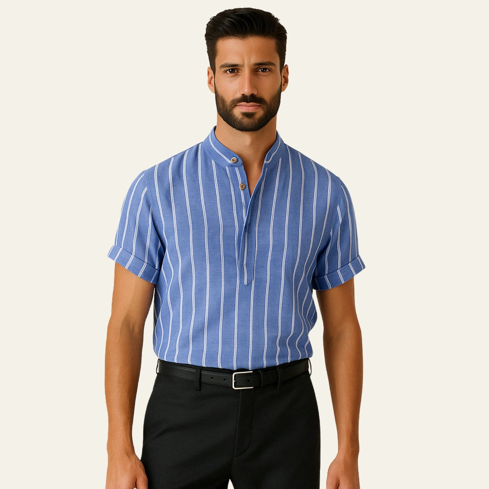 Men’s Short-Sleeve Polo | Nautical-Inspired Design
