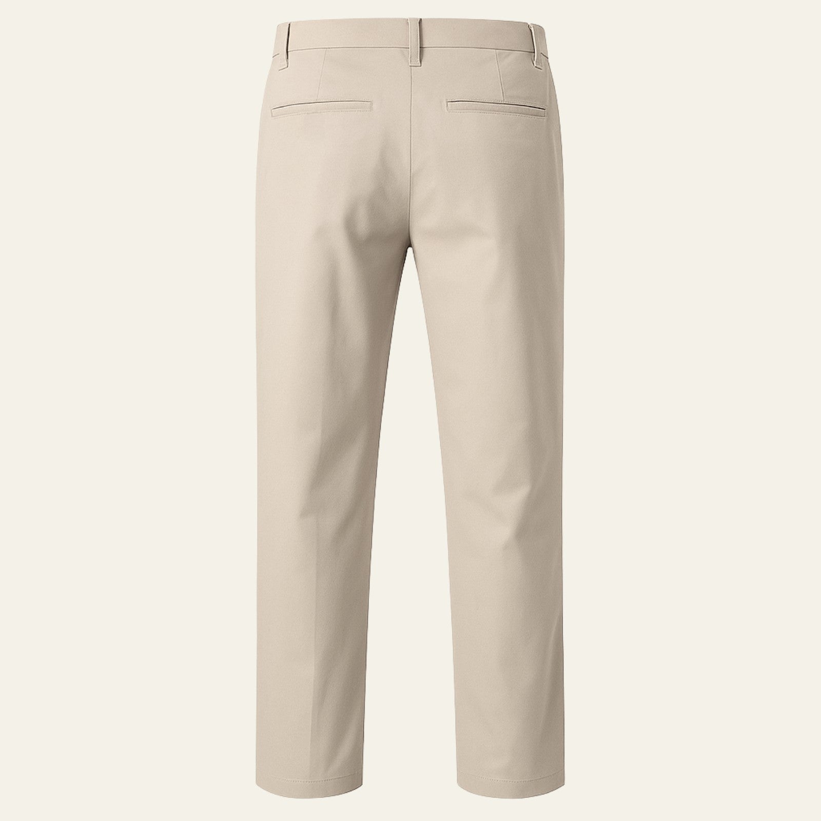 Men’s Cotton Stretch Chino Trousers | Straight Loose Fit