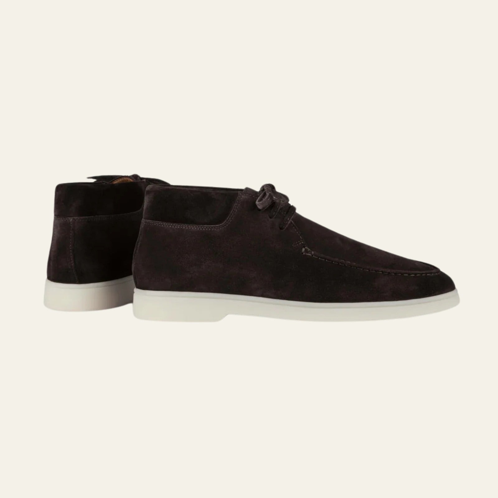 Men’s Desert Boots | Warm Grey Vegan Suede Ankle Shoes