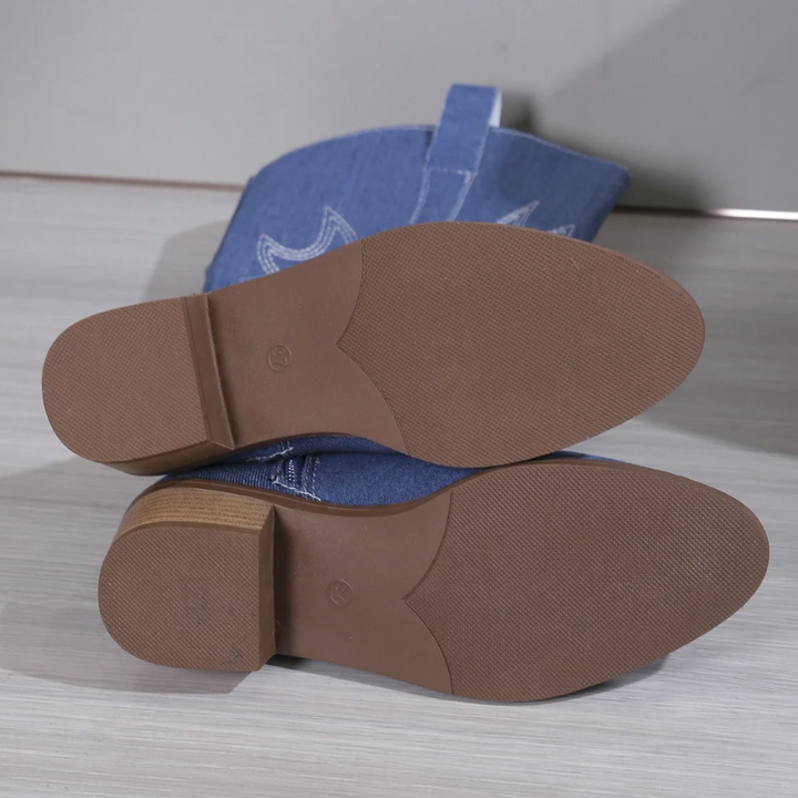 Kesha | Denim Cowboy Boots