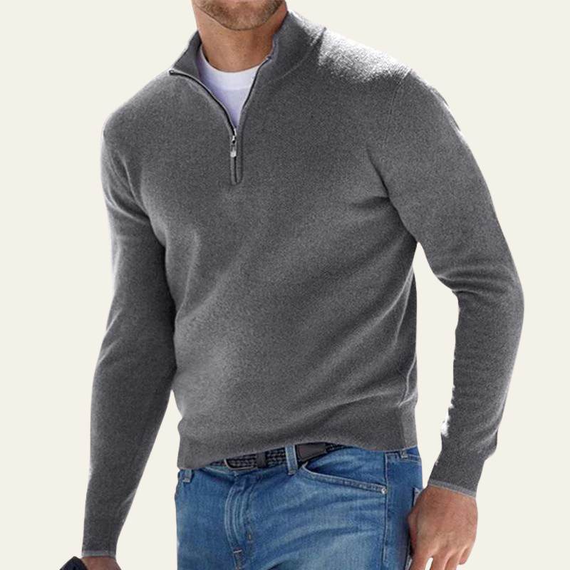 Men’s Quarter Zip Sweater | Long Sleeve, Layering