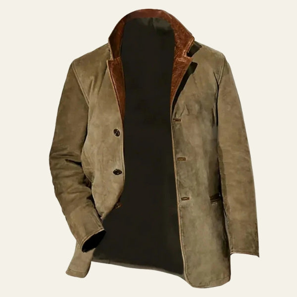 Men’s Vegan Suede Blazer – Standard Fit