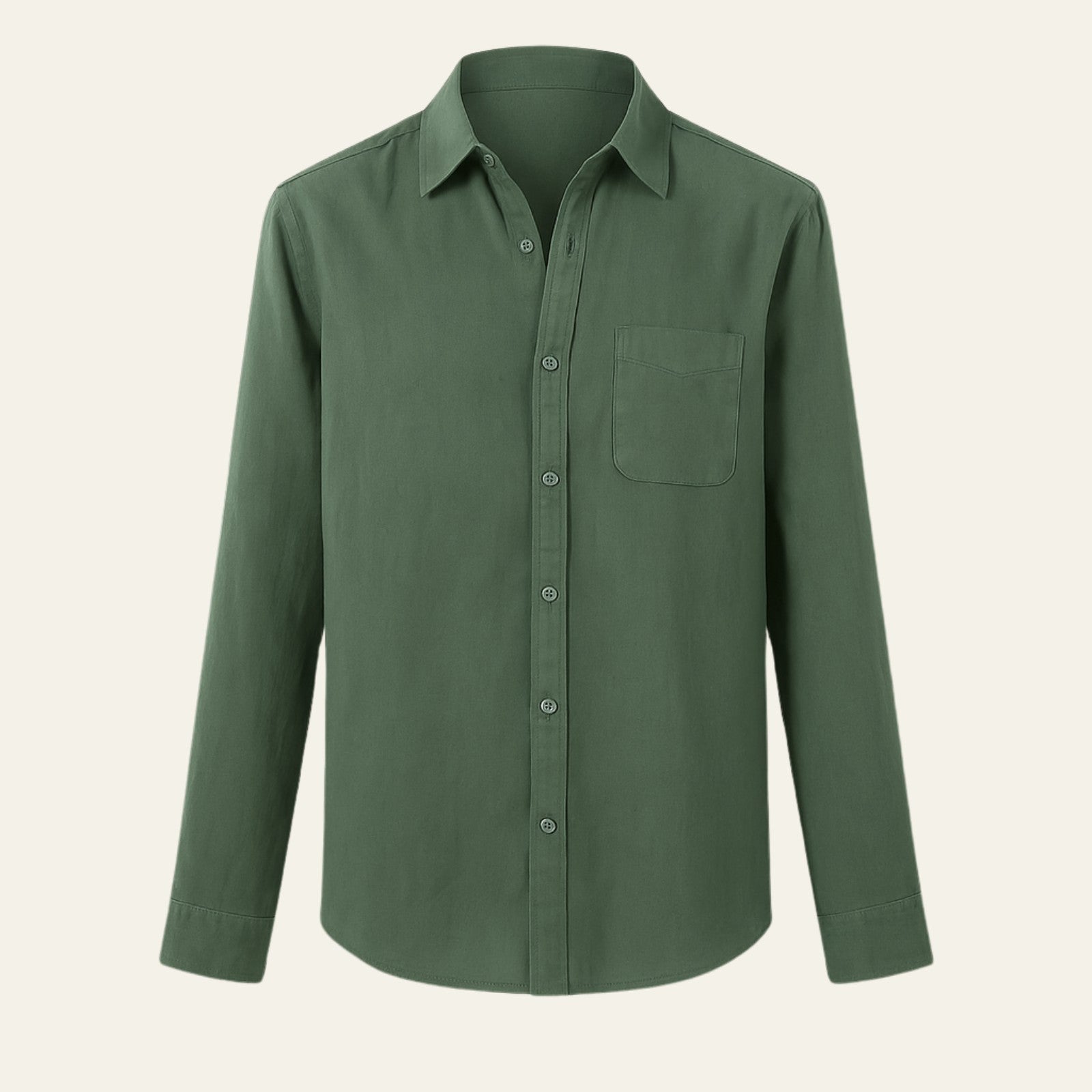 Men’s Linen Blend Shirt | Long Sleeve
