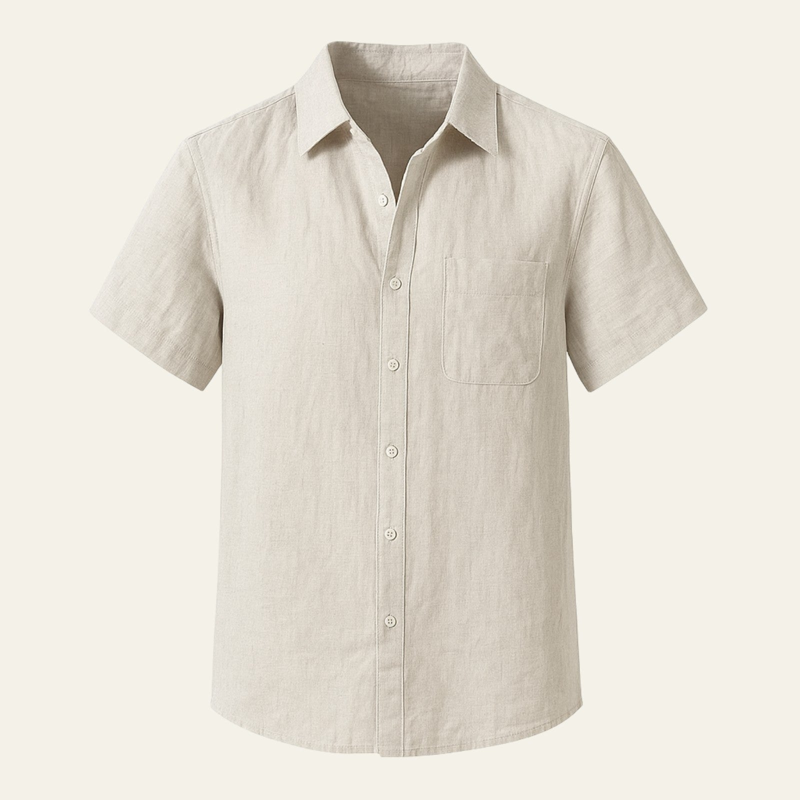 Men’s Button-Front Short-Sleeve Shirt
