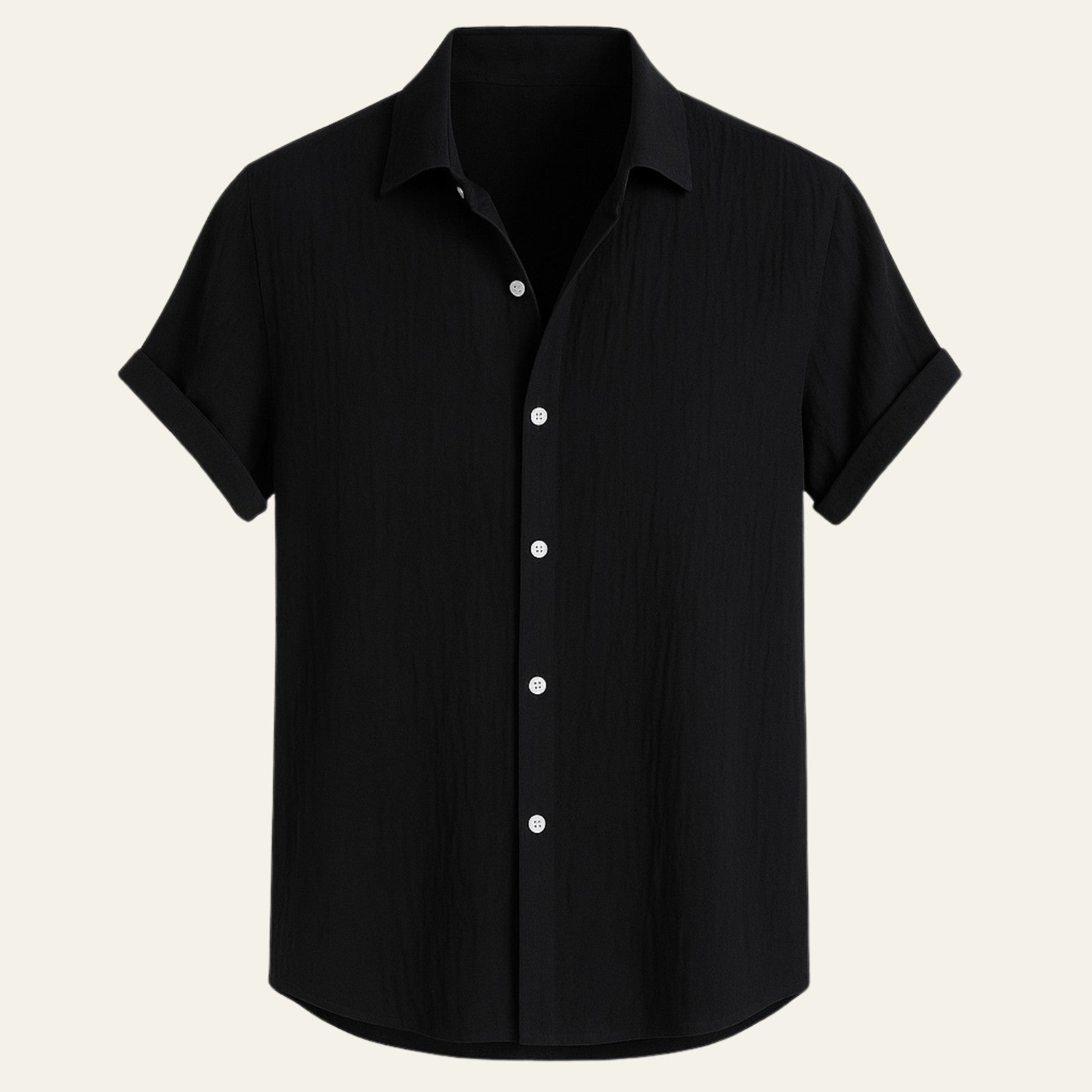 Men’s Lightweight Shirt | Polyester-Linen Fabric