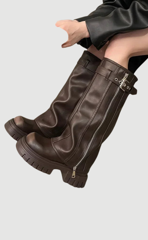 Lune | Knee-High Platform Boots