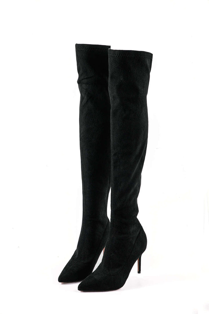 Elegant Over-the-Knee Boots Made of Suede – Stylish & Feminine