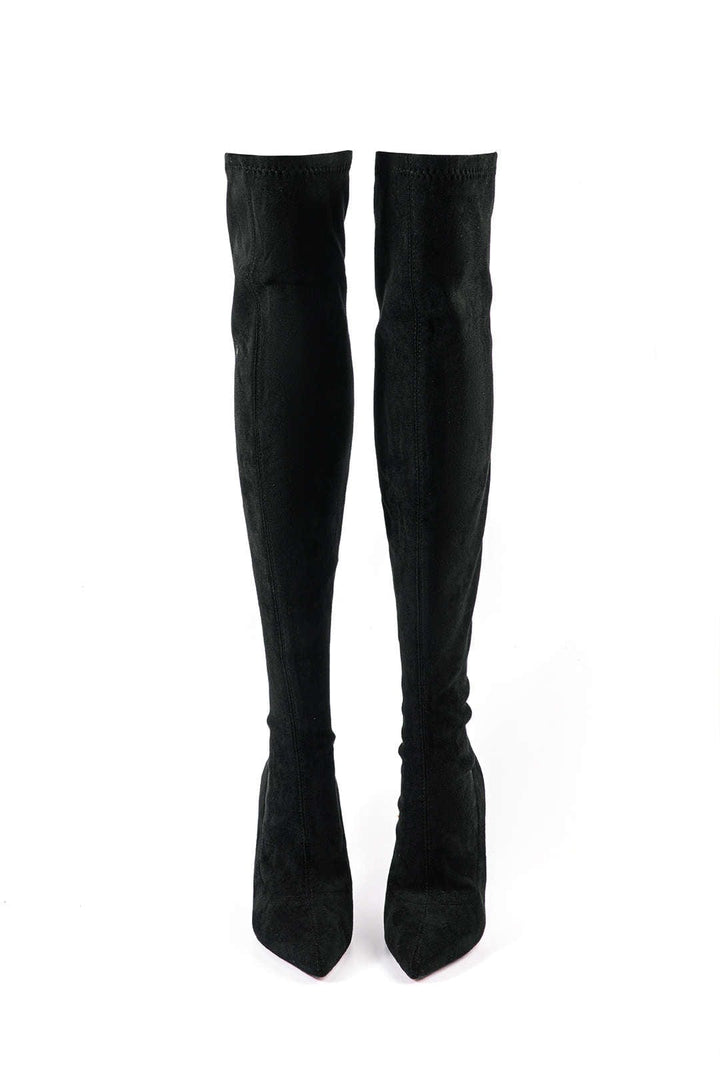 Elegant Over-the-Knee Boots Made of Suede – Stylish & Feminine
