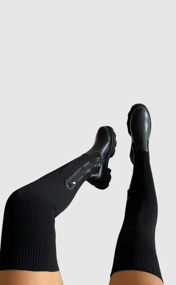 Charlotte | Stretch Knit Boots