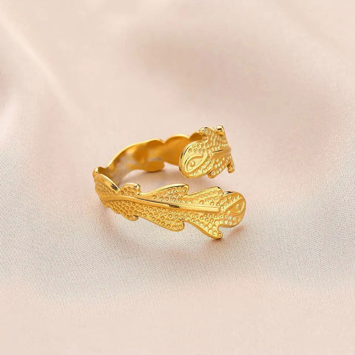 Janirelle | Coral Ring 18K Gold