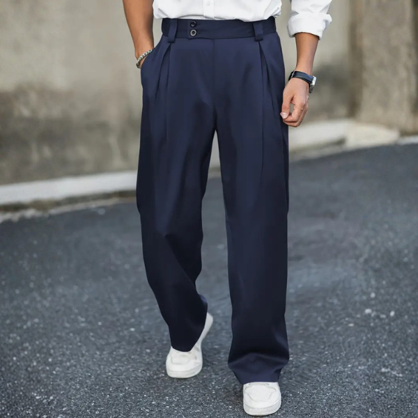 Men’s Pleated Trousers | Relaxed Fit Tailored Pants