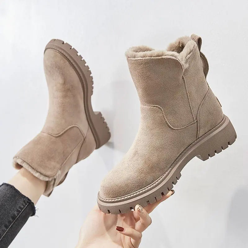 Jayleen | Winter Velvet Plush Boots