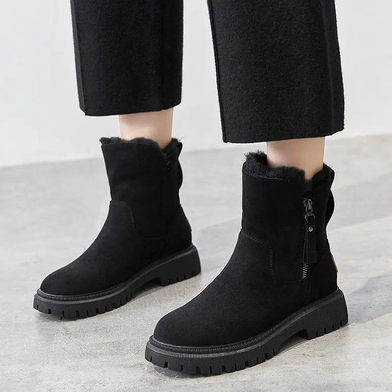 Jayleen | Winter Velvet Plush Boots