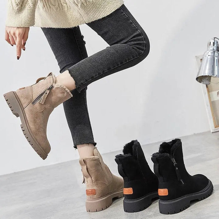 Jayleen | Winter Velvet Plush Boots