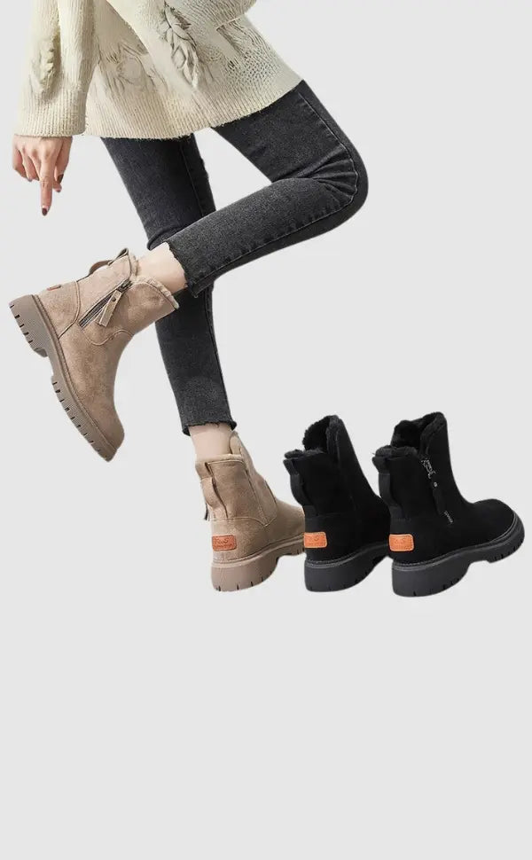 Jayleen | Winter Velvet Plush Boots